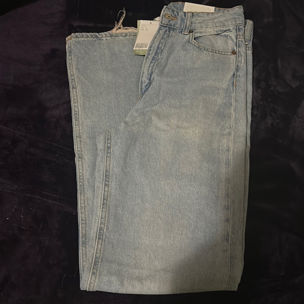 New, with tag - High-waist tall, light blue jeans